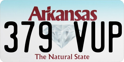 AR license plate 379VUP