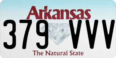 AR license plate 379VVV