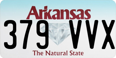 AR license plate 379VVX