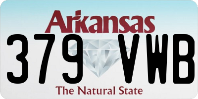 AR license plate 379VWB