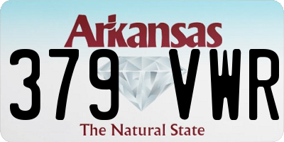 AR license plate 379VWR