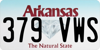 AR license plate 379VWS