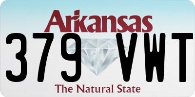 AR license plate 379VWT