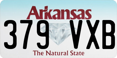 AR license plate 379VXB
