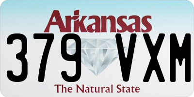 AR license plate 379VXM