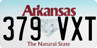 AR license plate 379VXT