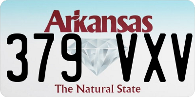 AR license plate 379VXV