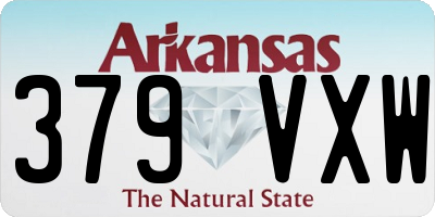 AR license plate 379VXW