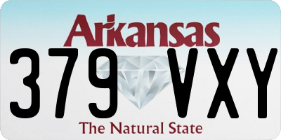 AR license plate 379VXY