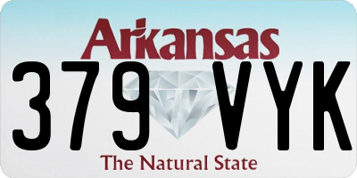 AR license plate 379VYK