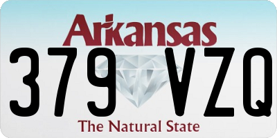 AR license plate 379VZQ