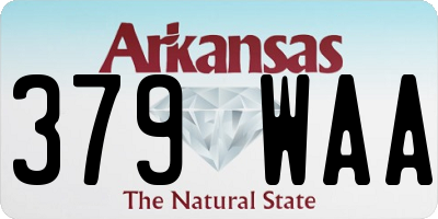 AR license plate 379WAA
