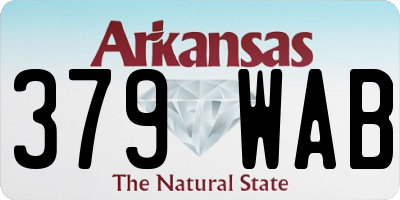AR license plate 379WAB
