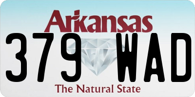 AR license plate 379WAD