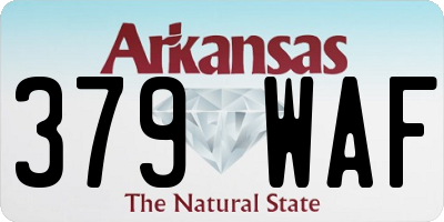 AR license plate 379WAF