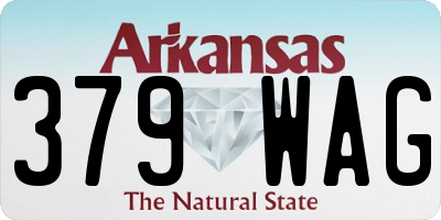 AR license plate 379WAG