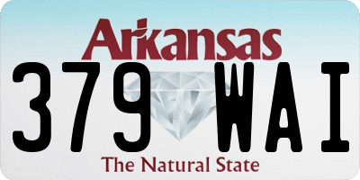 AR license plate 379WAI