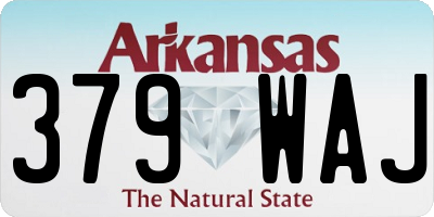 AR license plate 379WAJ