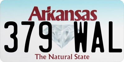 AR license plate 379WAL