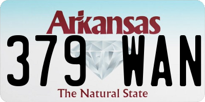 AR license plate 379WAN
