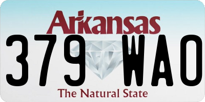 AR license plate 379WAO