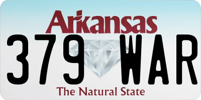 AR license plate 379WAR