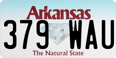 AR license plate 379WAU