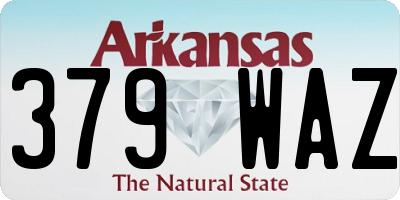 AR license plate 379WAZ
