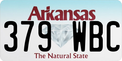 AR license plate 379WBC