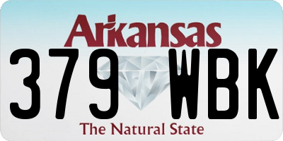 AR license plate 379WBK