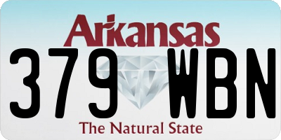 AR license plate 379WBN