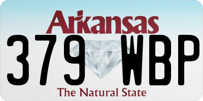 AR license plate 379WBP