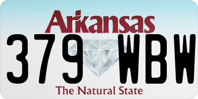 AR license plate 379WBW