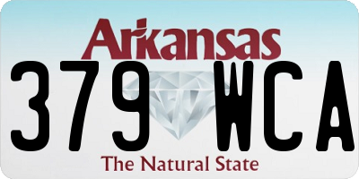 AR license plate 379WCA