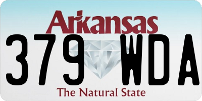 AR license plate 379WDA