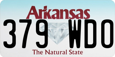 AR license plate 379WDO