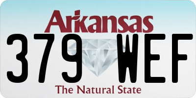 AR license plate 379WEF