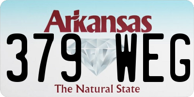 AR license plate 379WEG
