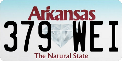 AR license plate 379WEI