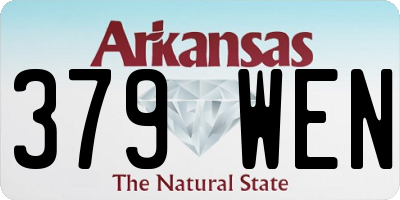 AR license plate 379WEN