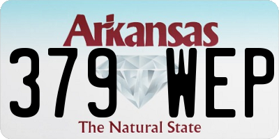 AR license plate 379WEP