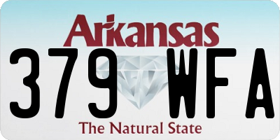 AR license plate 379WFA