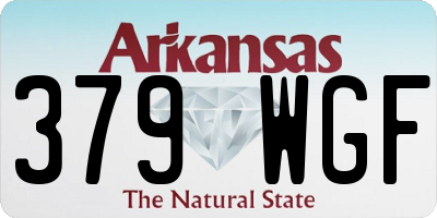 AR license plate 379WGF