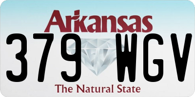 AR license plate 379WGV