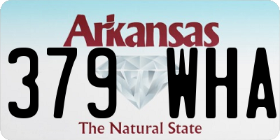 AR license plate 379WHA