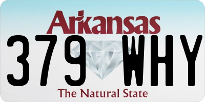 AR license plate 379WHY