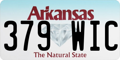 AR license plate 379WIC