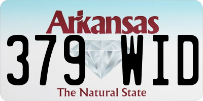AR license plate 379WID