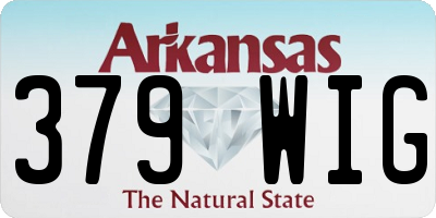 AR license plate 379WIG