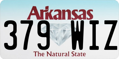 AR license plate 379WIZ